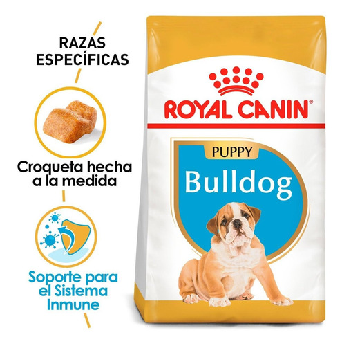 Imagen 1 de 4 de Alimento Para Perro Royal Canin Bulldog Puppy 13.6 Kg