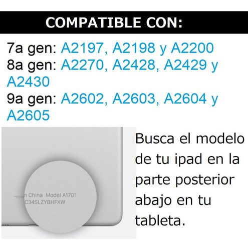 Funda Con Teclado Inalámbrico Para iPad 7 8 Y 9 De 10.2 Rosa