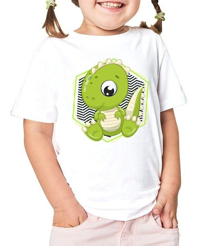 Remera Nena Niña Regalo Infantil Love Animal Dinosaurio #03