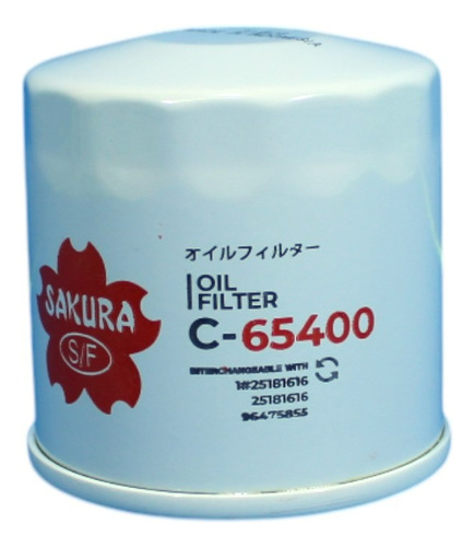 Filtro Aceite Compatible Con Chevrolet Aveo 1.5 2024 C-65400