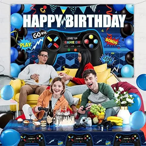 Juego De Decoraciones Para Fiestas De Cumpleaños De Videojue