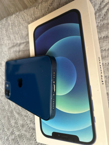 Apple iPhone 12 (128 Gb) - Azul Batería 76% Desbloqueado Libre Cuálquier Compañía Funcionando Perfectamente Caja Original Detalles En Las Imágenes (Usado)