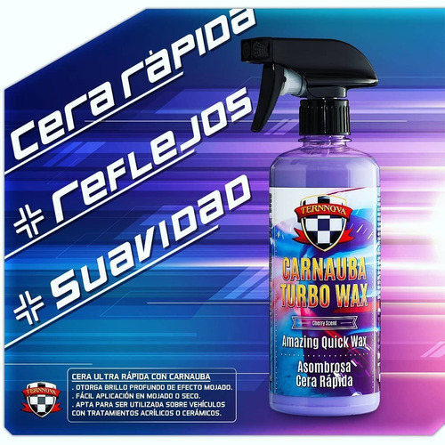 Imagen 2 de 6 de Ternnova | Carnauba Turbo Wax | Cera Liquida | 1 Litro