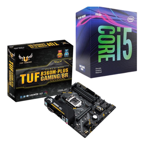 Kit Gamer Intel I5-9400f + Asus Tuf B360m-plus Gaming