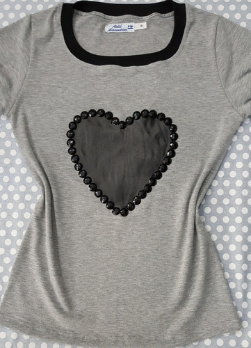 T-shirt Blusinha Moda Feminina Viscolycra Bordada Pérolas