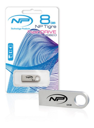 Memoria Usb 8 Gb Np Metalica + Llavero 