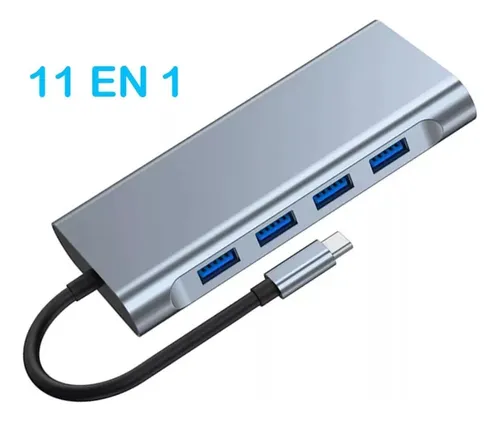 Hub 11 En 1, Tipo C Adaptador Usb C A Hdmi Vga, Ethernet