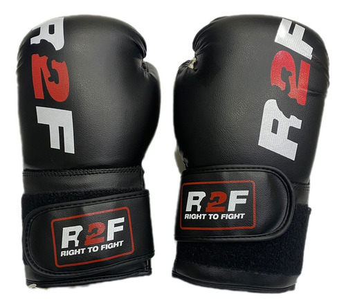 Guante De Boxeo Negro 14oz R2f Con Detalle 