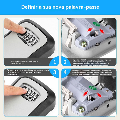 Porta Chaves Senha Cofre Porta Chaves Parede Claviculario
