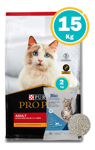 Proplan Gato Adulto 15kg C/salsa + Envío S/cargo