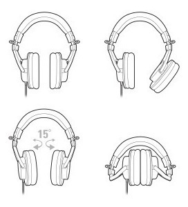 Imagen 6 de 6 de Audio Technica Ath-m30x Auricular Estéreo Dinámico Cerrado