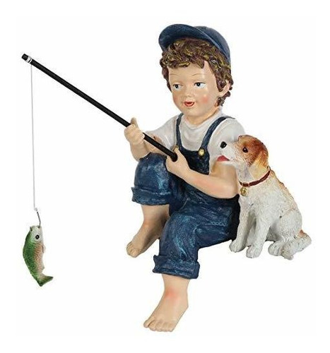 La Casa De Lily  Pescando Un Niño Pequeño Un Perro  M...