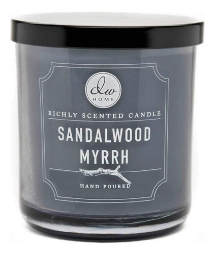 Dw Home Sandalwood Myrrh Vela Ricamente Perfumada Single Wic