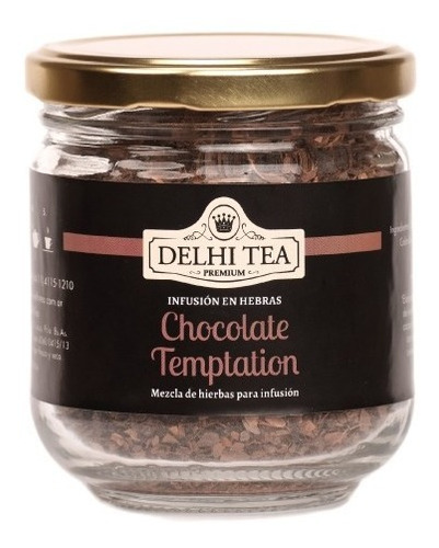 Te Hebras Delhi Tea Premium Frasco Chocolate Temptation