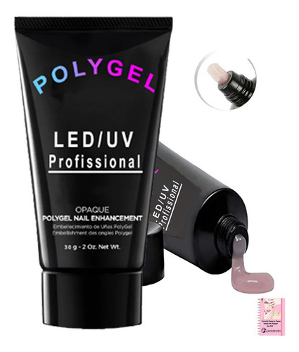 Kit Esmalte En Gel Uv Molde F1 Con Curvatura Y Polygel Uñas