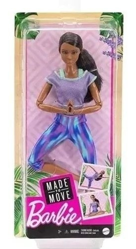 Boneca Barbie Made To Move Morena - Mattel