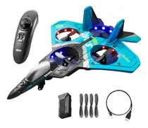 Comprar Maawo - Avión Rc V17 Jet Fighter Stunt, Avión A Control Remoto Con Control Remoto Con Giro De 360° Y Luz, Avión De Combate Planeador, Juguete, , Modelo De Avión Para Niños De 8 A 12 Años V17