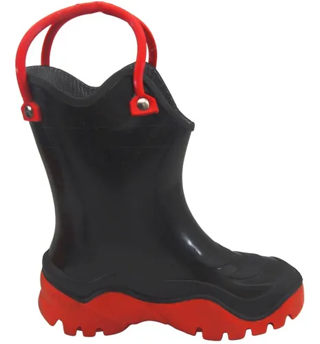 Bubble Gummers® Bota Lluvia Niño Impermeable Negro 13-21