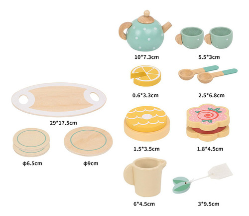 [ Set De Juego De Cocina For Fiestas De Té, 14 Uni