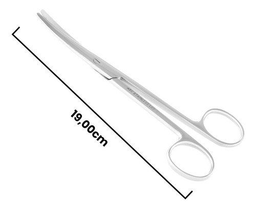Tesoura Mayo Stille 19cm Curva Abc