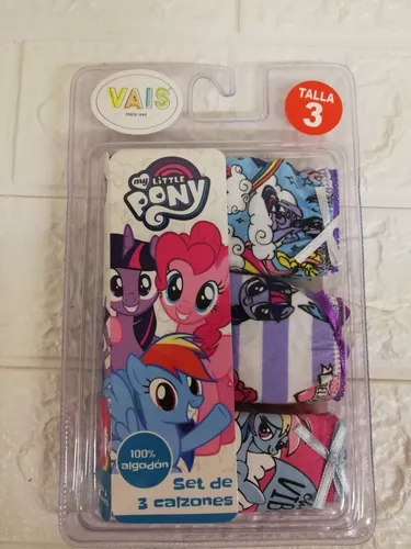 Pack 3 Calzones My Little Pony 100 Algod n Cuotas sin inter s