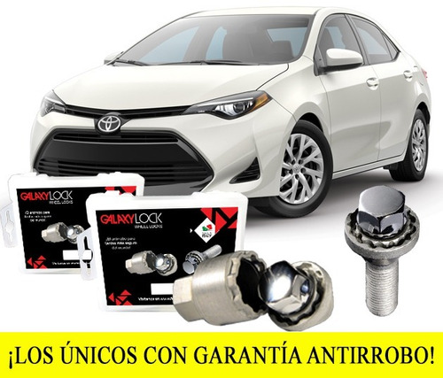 Kituercas Seguridad Galaxylock® Toyota Corolla Base Mt