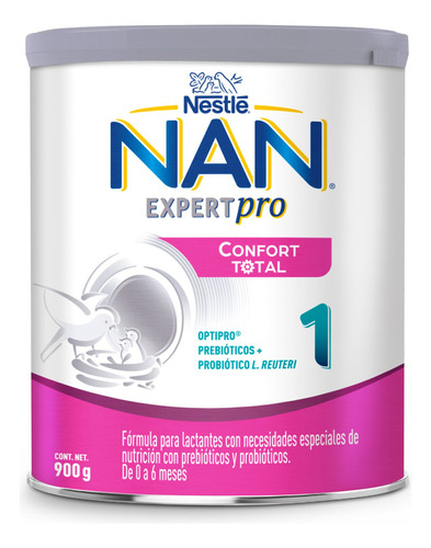 Leche Fórmula Infantil Nan® Confort Total 1 Expert Pro 900g Sabor N/A