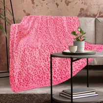 Comprar Zhiku Manta Cálida Manta De Lana Suave Rosa Manta De Tiro 60