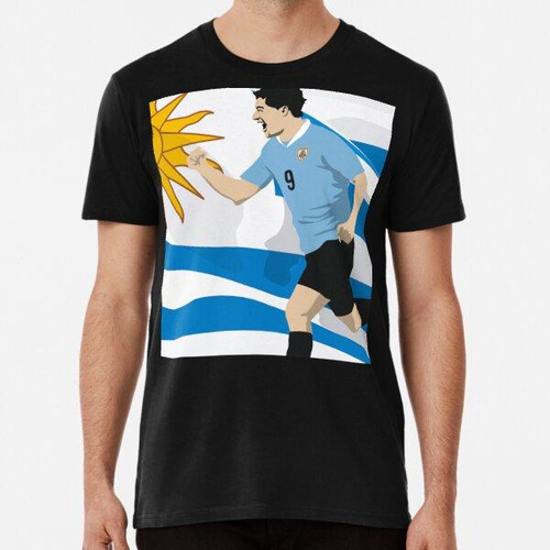 Remera Luis Suárez Con Gráfico De La Bandera De Uruguay - Ca