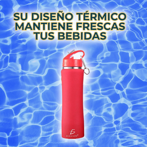 Termo Botella Deportiva Asilada Acero Inoxidable 600ml