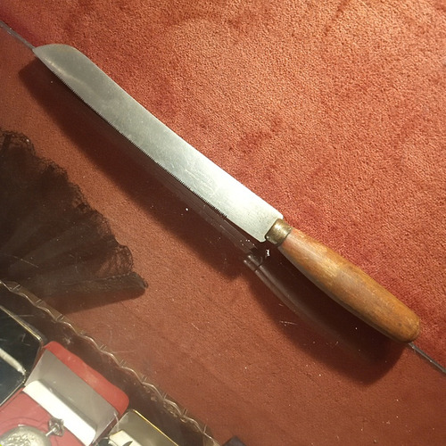 Cuchillo Fiambrero Panadero D Pan Antiguo Sheffield England 