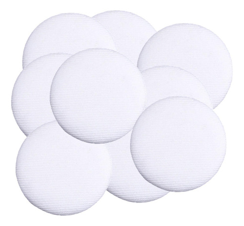 10x Botones Cubiertos De Tela, Botones De Costura Diy Blanco