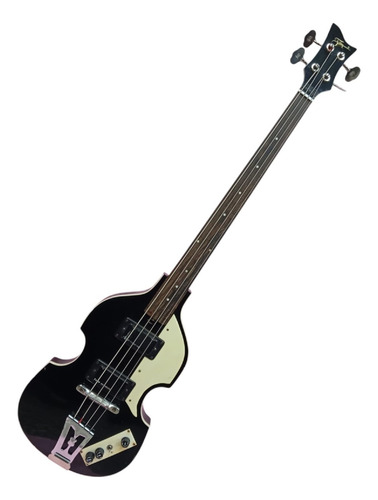 Bajo Electrico Fretless Tipo Violin Faim 443 Color Negro