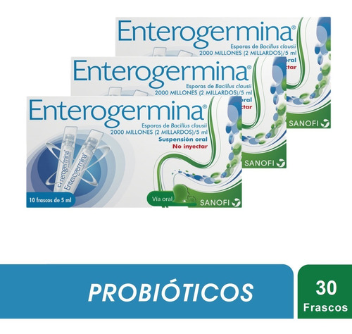 Enterogermina Oral Caja X 30 Ampollas Bebibles