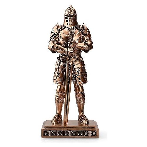 Estatua De Caballero Medieval 15.12  - Regalo De Decoración 