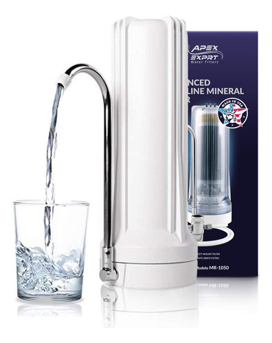 Apex - Filtro De Agua Potable Para Encimera - Alcalino (blan