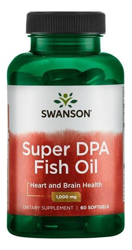 Aceite De Pescado Súper Dpa 60 Caps 1000mg De Swanson