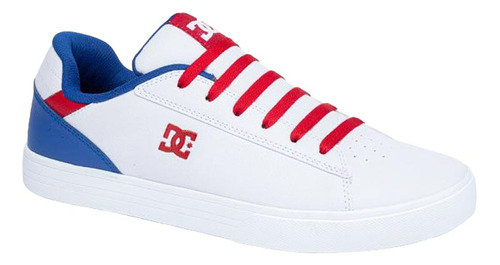 Tenis Skate Dc Shoes 0buw Blanco Con Azul Para Hombre