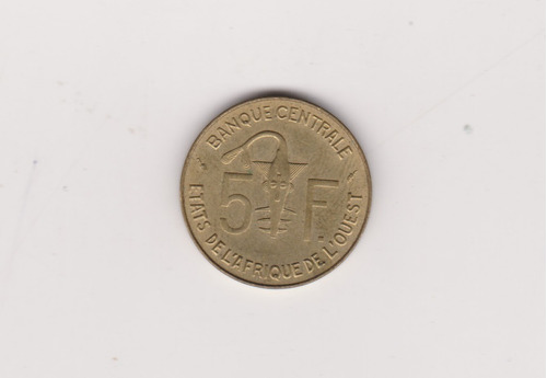 Moneda Africa Del Oeste 5 Francos Año 1976 Excelente