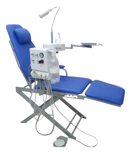 Sillón Dental Portátil Completo Con Trimodular Y Luz Calidad