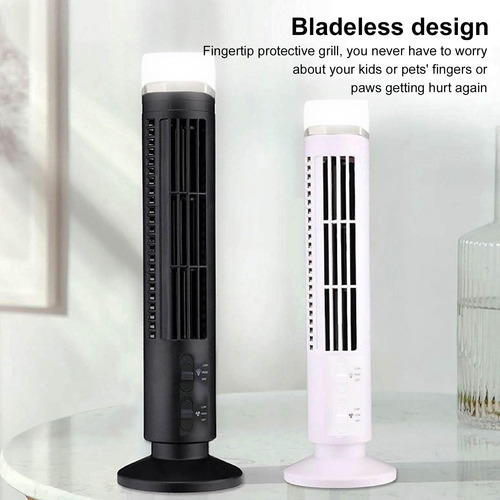 Bladeless Tower Fan, Indoor Standing Oscillating Fans, 90