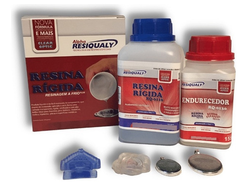 Resina Epoxi Plus Resiqualy Secado Rapido Kit 500g