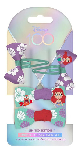 Set De 4 Accesorios Para El Cabello Disney Ariel