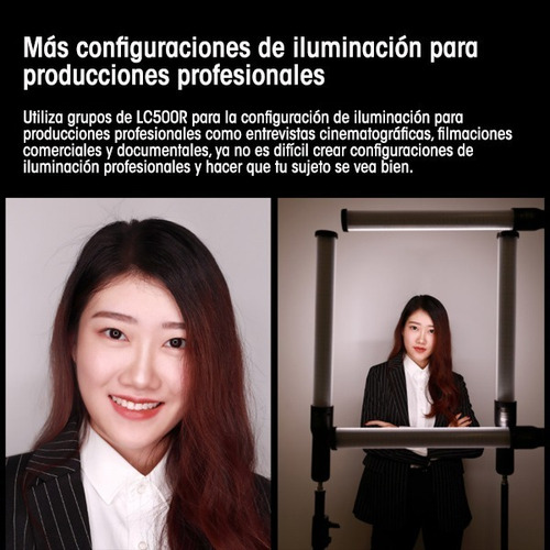 Lampara Led Rgb Lc500r Godox Color de la estructura Negro