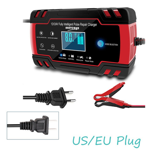 Cargador Rápido Con Pantalla Táctil Inteligente De 12/24 V