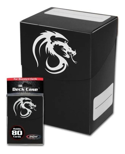 Estuche Para Cartas - Color: Negro - Capacidad: 80 Cartas