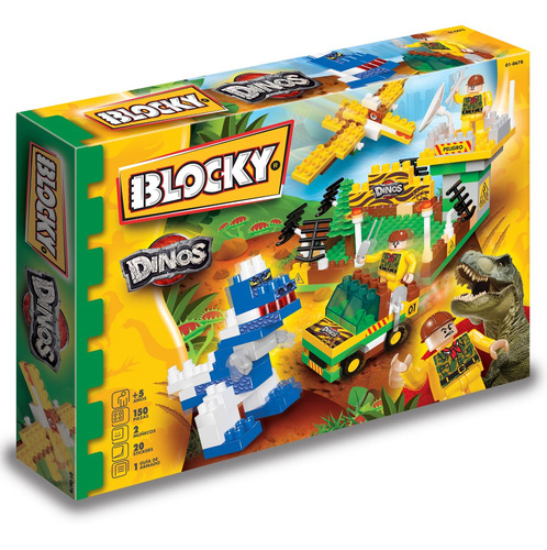 Rasti Set Blocky Dinos + Bomberos + Policías 450 Pzs C