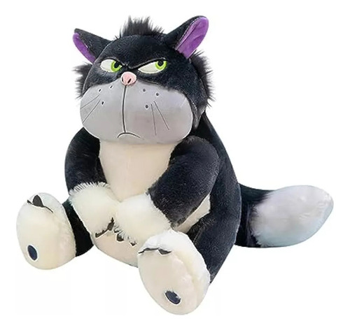 Juguete De Peluche De Lindo Gato Enojado Navidad Kawaii 30cm