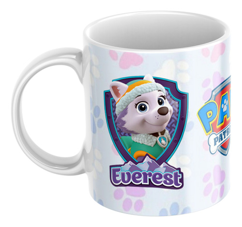 Taza De Cerámica Paw Patrol Todos Los Personaje Agua Everest