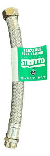 Flexible Agua Calefon 1/2 Hi X 1/2 He 20 Cm Stretto